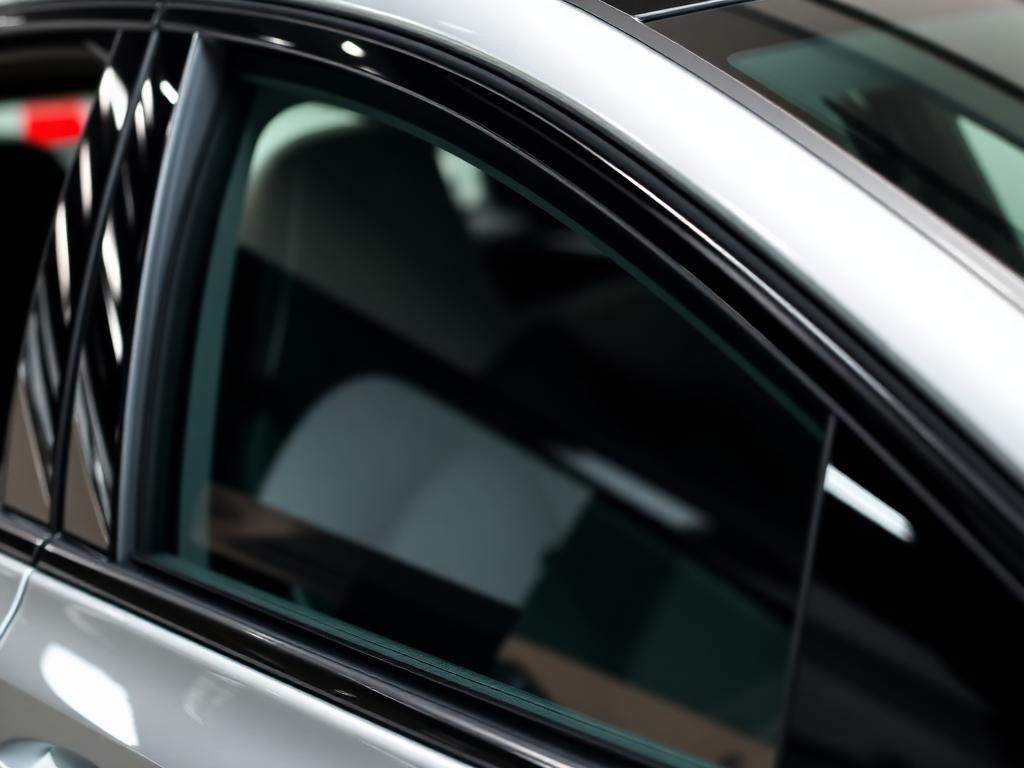 Side glass replacement — after
